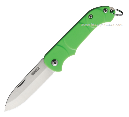 OKC Traveler Slipjoint Folding Knife, Stainless Steel, Green Handle, ON8901GR