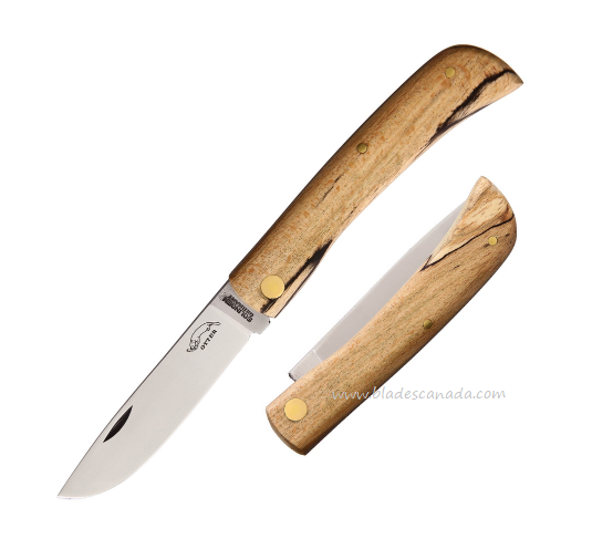 Otter-Messer Small Hippekniep Slipjoint Folding Knife, Carbon, Wood, 144EIBU