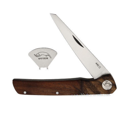 Otter-Messer York Slipjoint Folding Knife, 440C Satin, Walnut Handle, 157