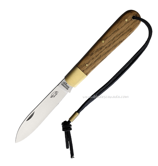 Otter-Messer Large Classic Slipjoint Folding Knife, Stainless, Wood Handle, 161RMS