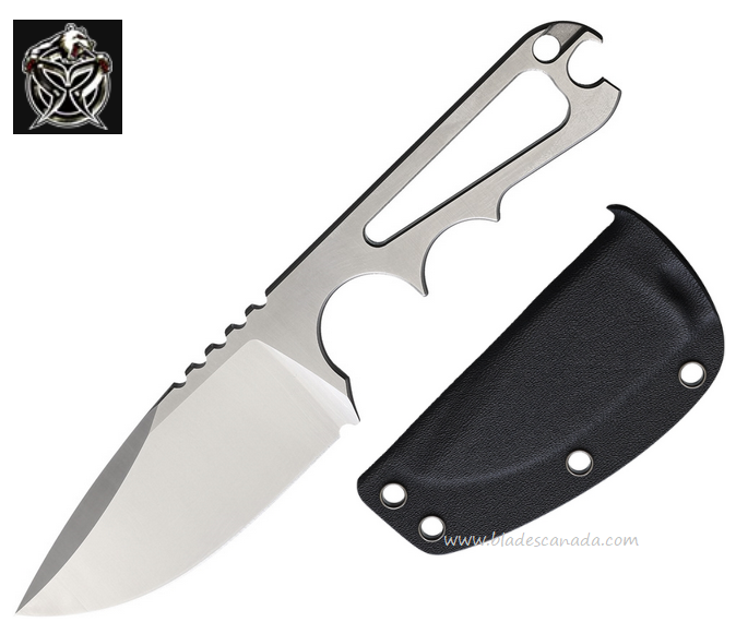 PMP Pitbull Fixed Blade Neck Knife, D2 Steel, Kydex Sheath, PMP001
