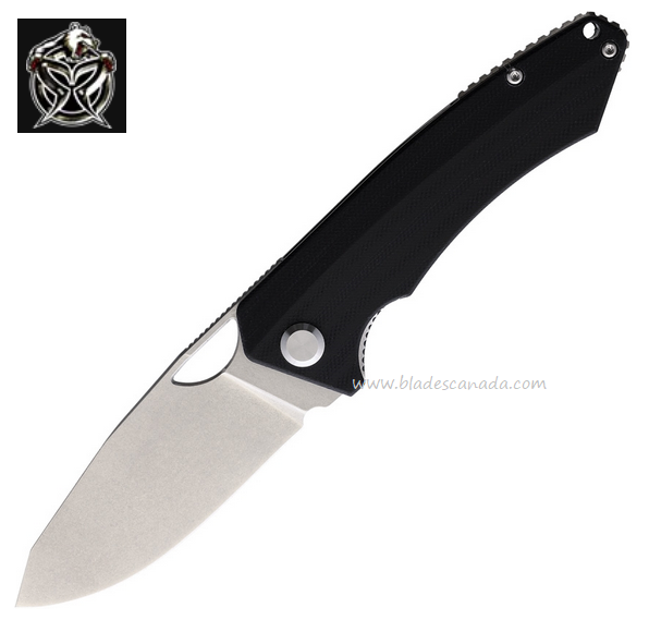 PMP Spartan Front Flipper Folding Knife, N690, G10 Black, PMP017