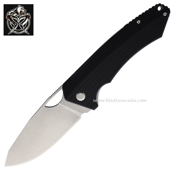 PMP XL Spartan Front Flipper Folding Knife, N690, G10 Black, PMP021