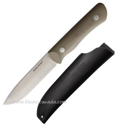 Real Steel Buschraft III Fixed Blade Knife, D2 Convex, G10 Coyote Tan, 3726C