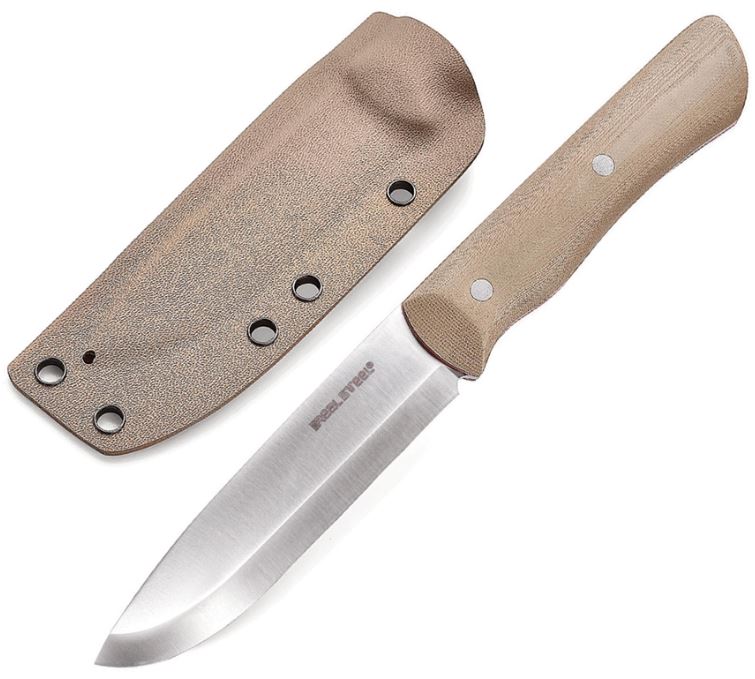 Real Steel Bushcraft III Fixed Blade Knife, D2 Scandi, G10 Coyote, 3726 - Click Image to Close