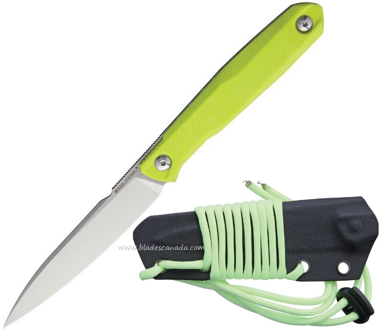 Real Steel Metamorph Fixed Blade Knife, 14C28N, G10 Green, Kydex Sheath, 3771