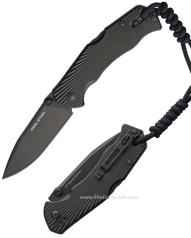 Real Steel H7 Folding Knife, Special Edition, 14C28N, Aluminum Black, 7793