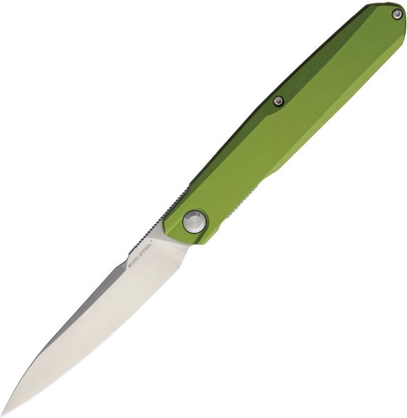 Real Steel G5 Metamorph Folding Knife, 14C28N, Aluminum Subdued Green, 7836
