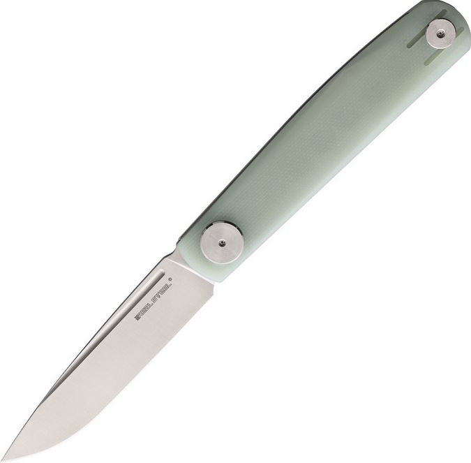 Real Steel Gslip Slipjoint Folding Knife, VG10, G10 Jade, 7867