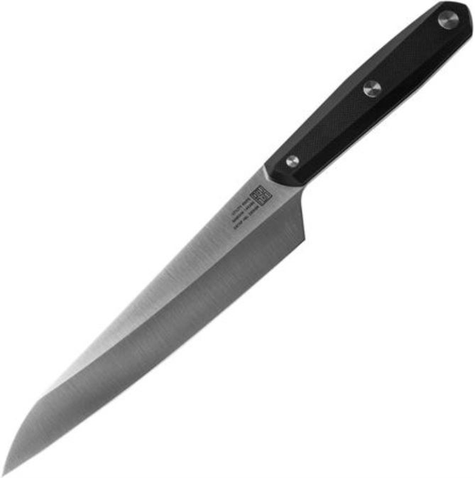 Real Steel OHK Fixed Blade Utility Knife, 14C28N, G10 Black, C1002