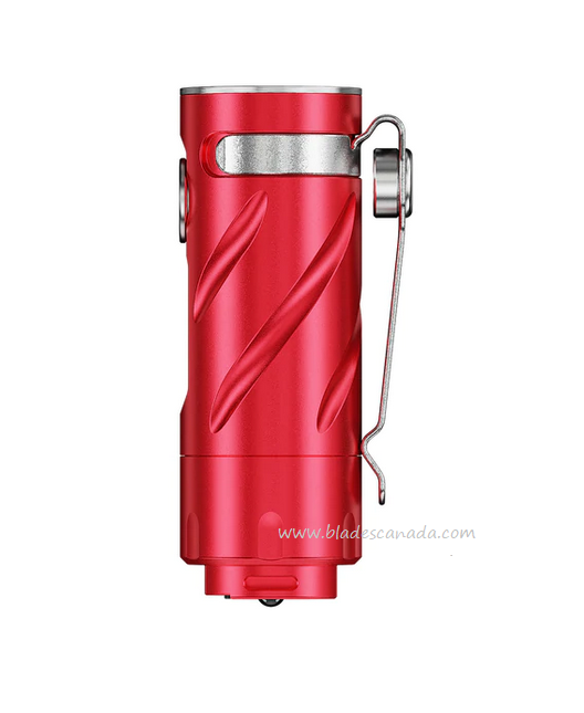 RovyVon S3 Red Rechargeable Compact Flashlight, Aluminum - 1800 Lumens