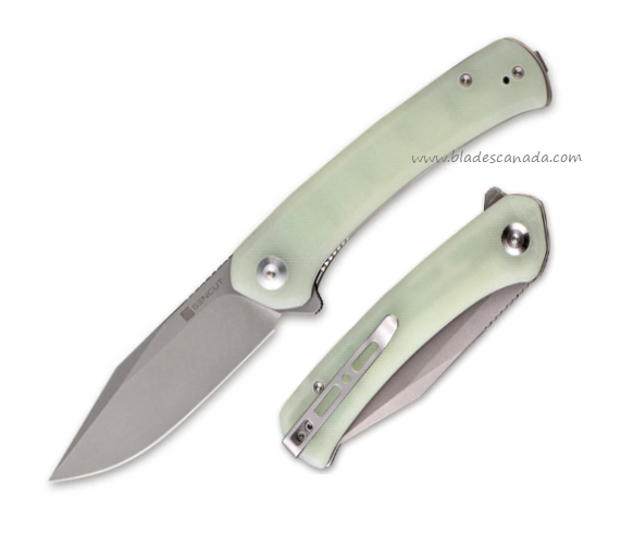SENCUT Snap Flipper Folding Knife, Stonewash Blade, G10 Natural, SA05C
