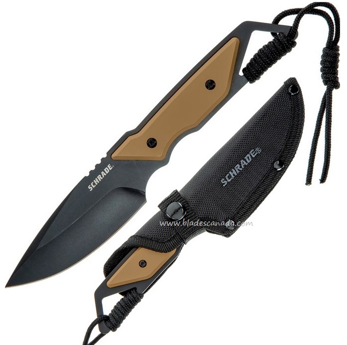 Schrade Knives Frontier Fixed Blade, Nylon Sheath, SCH1121086