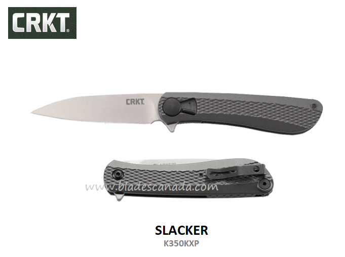 CRKT Slacker Field Strip Flipper Folding Knife, 1.4116 Steel, Aluminum, CRKTK350KXP