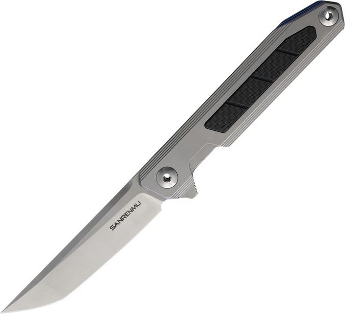 SRM Knives Model 1162 Framelock Folder, 14C28N, Stainless Handle, SRM1162