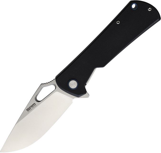 SRM Knives Model 1168, D2 Steel, Black G10, SRM1168