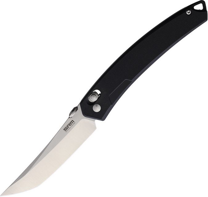SRM Knives Model 9211 Folder, Black G10, SRM9211