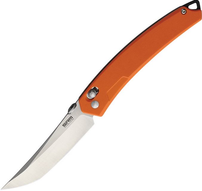 SRM Knives Model 9211 folder, Orange G10, SRM9211GJ