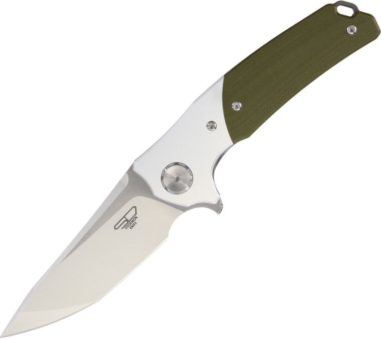 Stedemon Knives DSM3 Linerlock, VG10, Green G10, STEDSM32