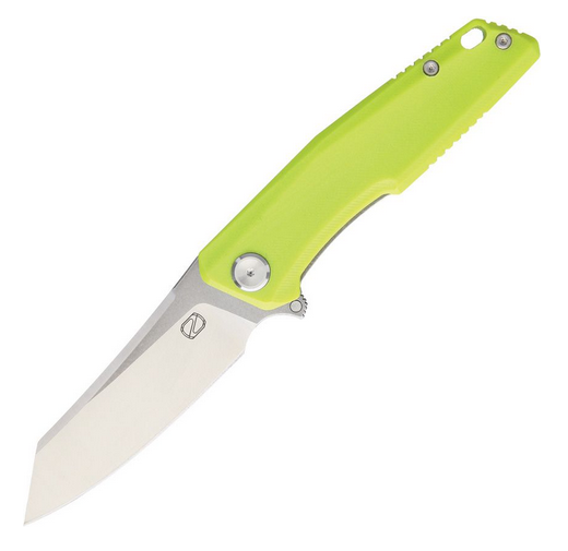 Stedemon ZCK C02 Flipper Folding Knife, 440C Satin, G10 Green, ZKCC028