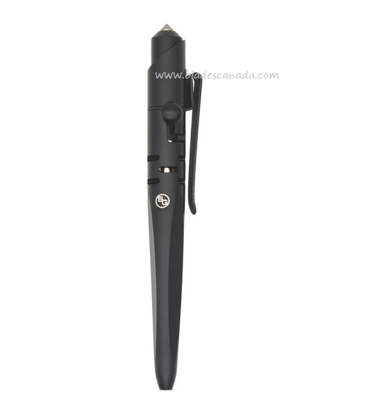 StatGear Skrawl Tactical Pen, Aluminum Black, Glass Breaker, STAT118