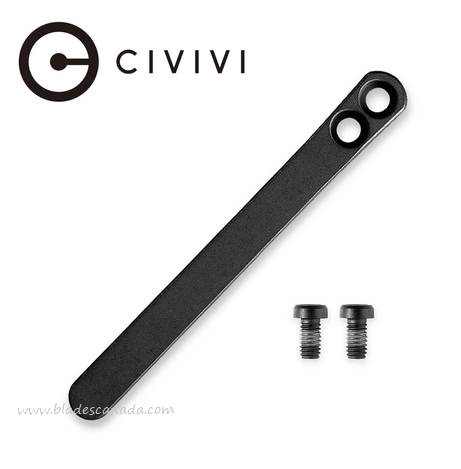 CIVIVI Titanium Pocket Clip Black, Pocket Screws, T001B