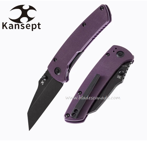 Kansept Main Street Folding Knife, 154CM, G10 Purple, T1015A6