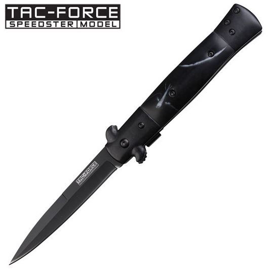 Tac Force TF-623BB Black Pearl Stiletto Style, Assisted Opening