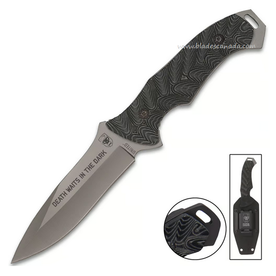United Cutlery S.O.A Fixed Blade Knife, Micarta Black, Kydex Sheath, UC2804