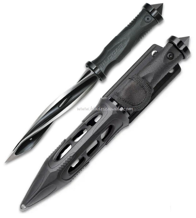 UC M48 Cyclone Fixed Blade Boot Knife, GRN Black, UC3287