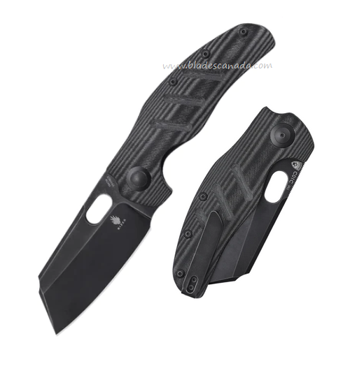 Kizer Sheepdog C01C XL Folding Knife, 154CM black, Micarta Black, V5488C5
