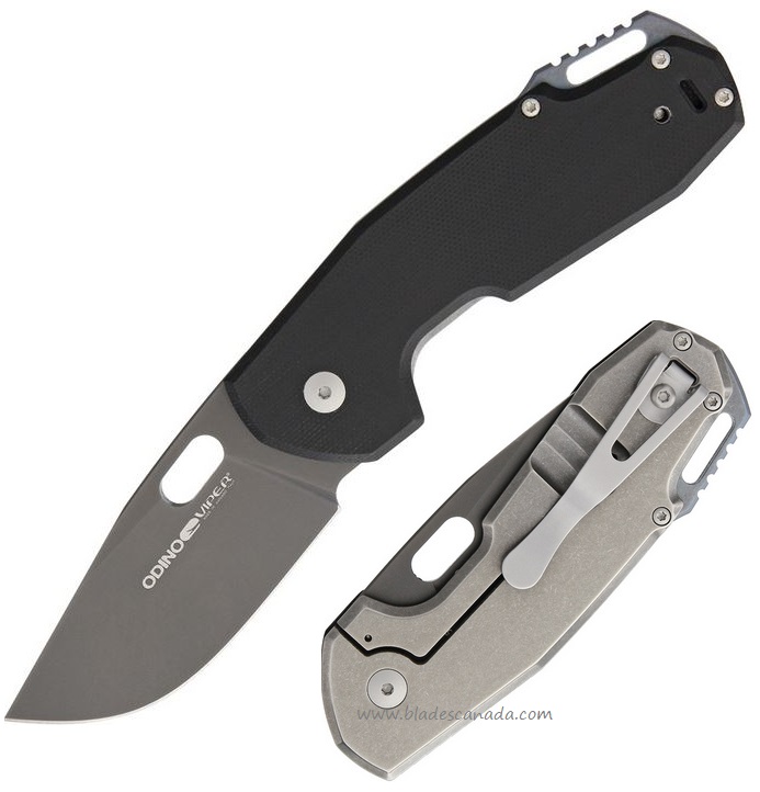 Viper Italy Knives Odino Framelock, N690Co Black, G10/ Titanium Handle, V5920GB