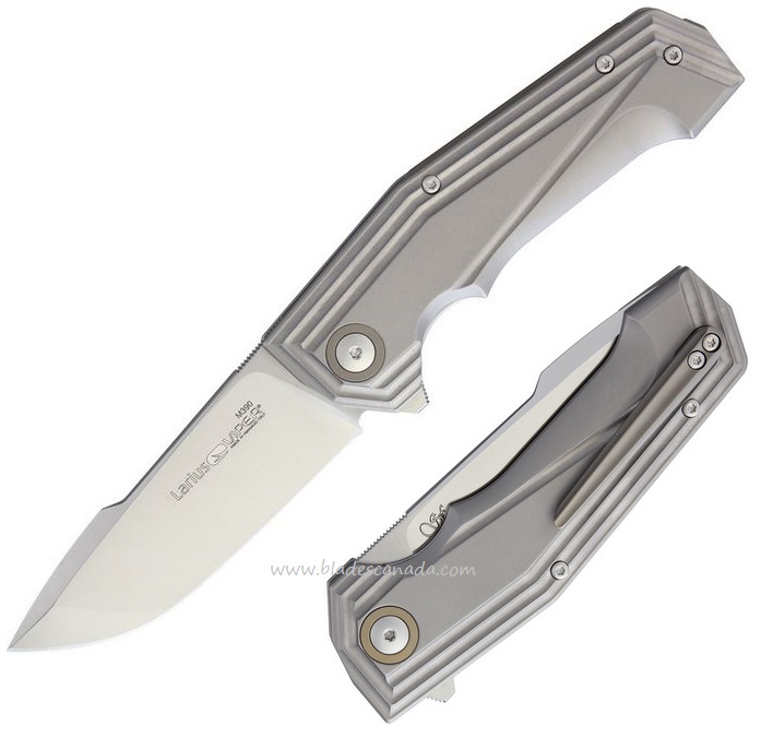 Viper Knives Larius Flipper Folder, Bohler M390 Steel, Titanium Handle, V5958TI