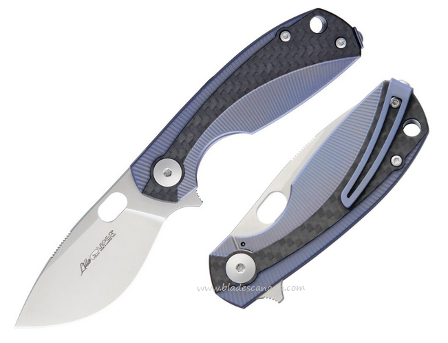 Viper Lille Flipper Framelock Knife, M390 Satin, TItanium/Carbon Fiber, V5962BLFC