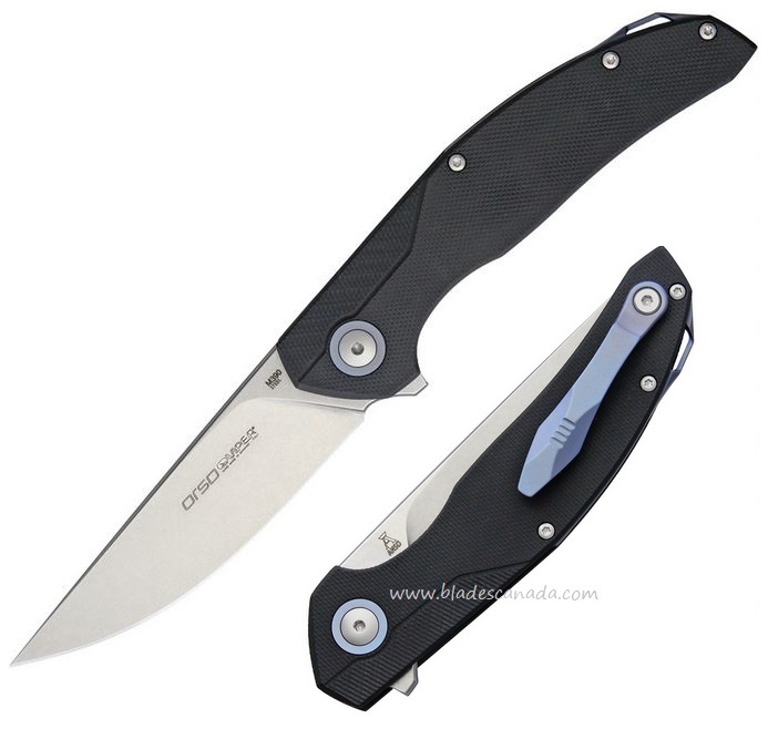 Viper Italy Orso Flipper Folding Knife, Bohler M390 Steel, G10 Handle, V5968GB