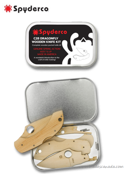 Spyderco Dragonfly Knife, Wooden Kit, WDKIT1