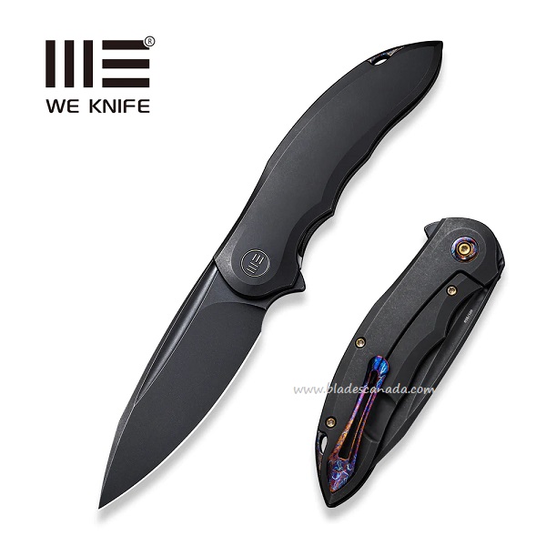 WE Knife Makani Flipper Folding Knife, CPM 20CV, Titanium Handle, 21048-1