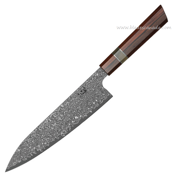 Xin Cutlery Japanese Style Chef's Knife, VG10/Damascus, Buffalo Horn, XC120