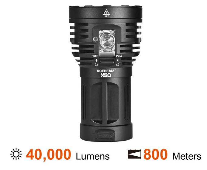 Acebeam X50 Multipurpose Searchlight - 40,000 Lumens - 6500K
