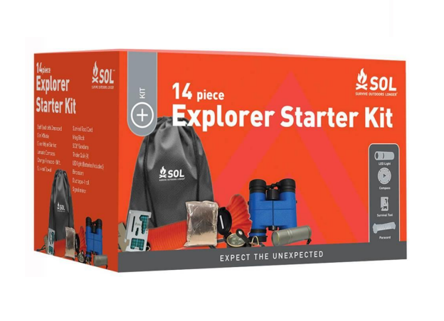 Survive Outdoors Longer SOL Explorer Adventure Ready Starter Kit- 14 Piece