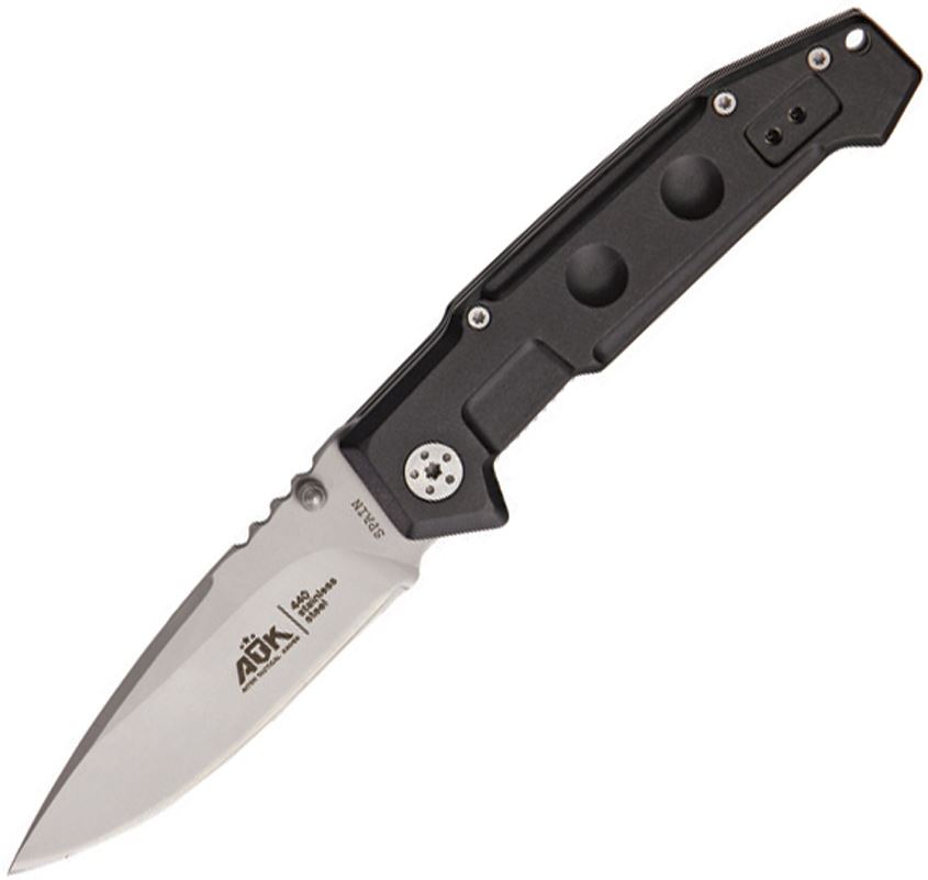 Aitor ATK Sergeant Folding Knife, Matte 440C, Black Handle