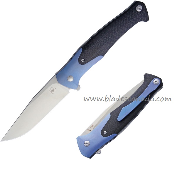 Amare Track Flipper Folding Knife, CMP-S35VN, Carbon Fiber, AMR201809
