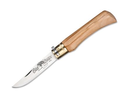 Antonini Old Bear XL Folding Knife, Stainless, Olive Wood, ANT930723LU
