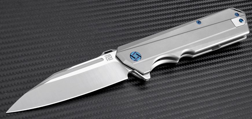 Artisan Cutlery Littoral Flipper Framelock Knife, S35VN, Titanium, ATZ1703GGY