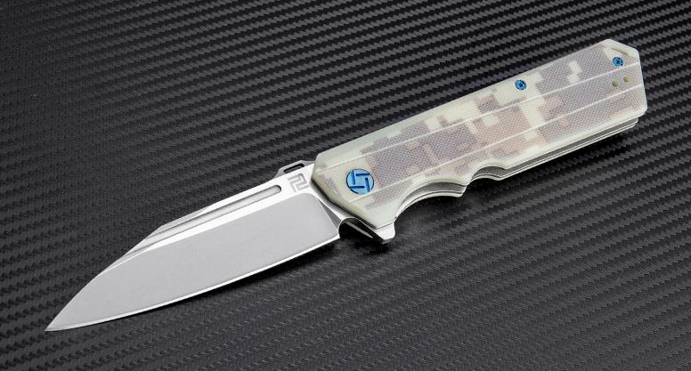 Artisan Cutlery Littoral Flipper Folding Knife, D2, G10 Camo, 1703PCG - Click Image to Close