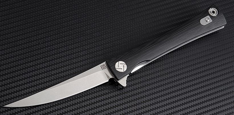 Artisan Cutlery Waistline Flipper Folding Knife, D2, G10 Black, ATZ1805PBKC
