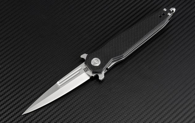 Artisan Cutlery Hornet Dagger Flipper Folding Knife, D2, G10 Black, ATZ1810PBKF