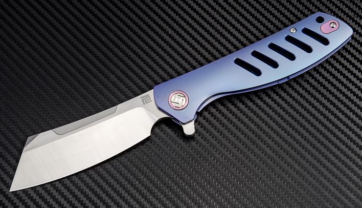 Artisan Cutlery Tomahawk Flipper Framelock Knife, M390, Titanium, ATZ1815GBUM