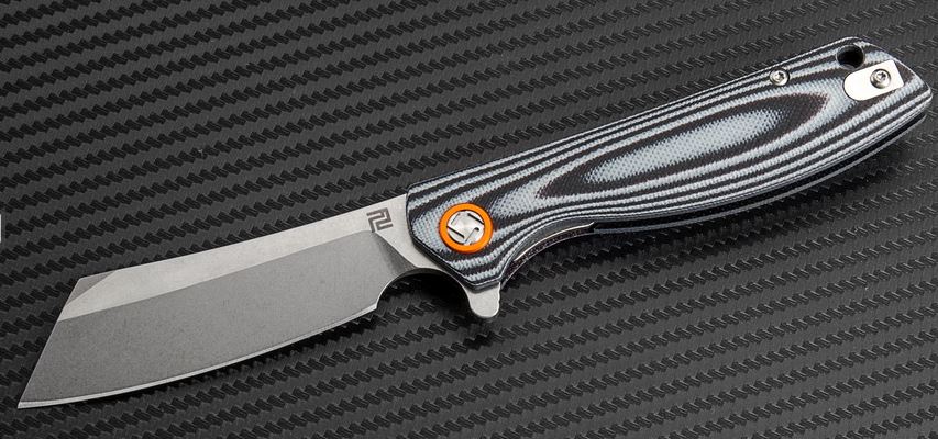 Artisan Cutlery Tomahawk Flipper Folding Knife, D2, G10 Black/White, ATZ1815PSBGC