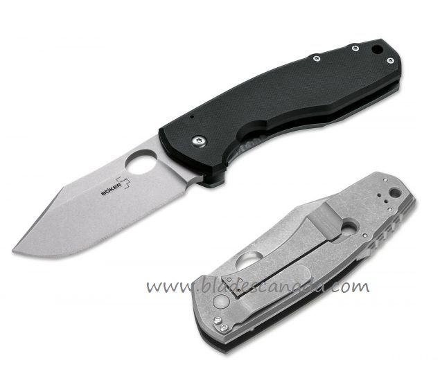 Boker Plus F3 Folding Knife, CPM S35VN 3.5", G10 Black, 01BO336